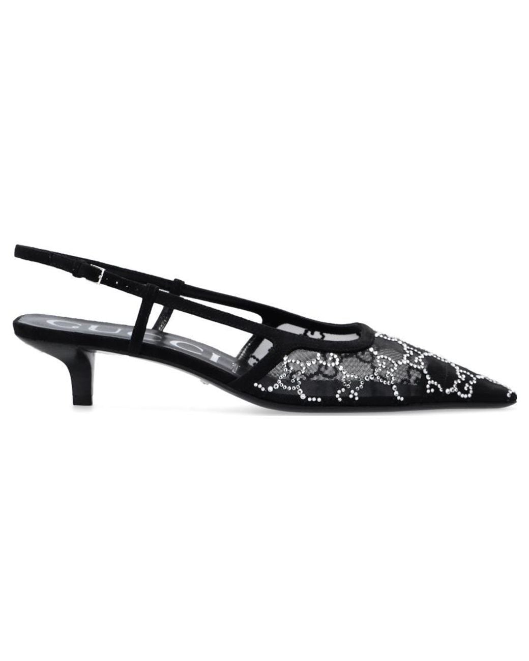 Gucci Black (Wmns) Gg Slingback Pump