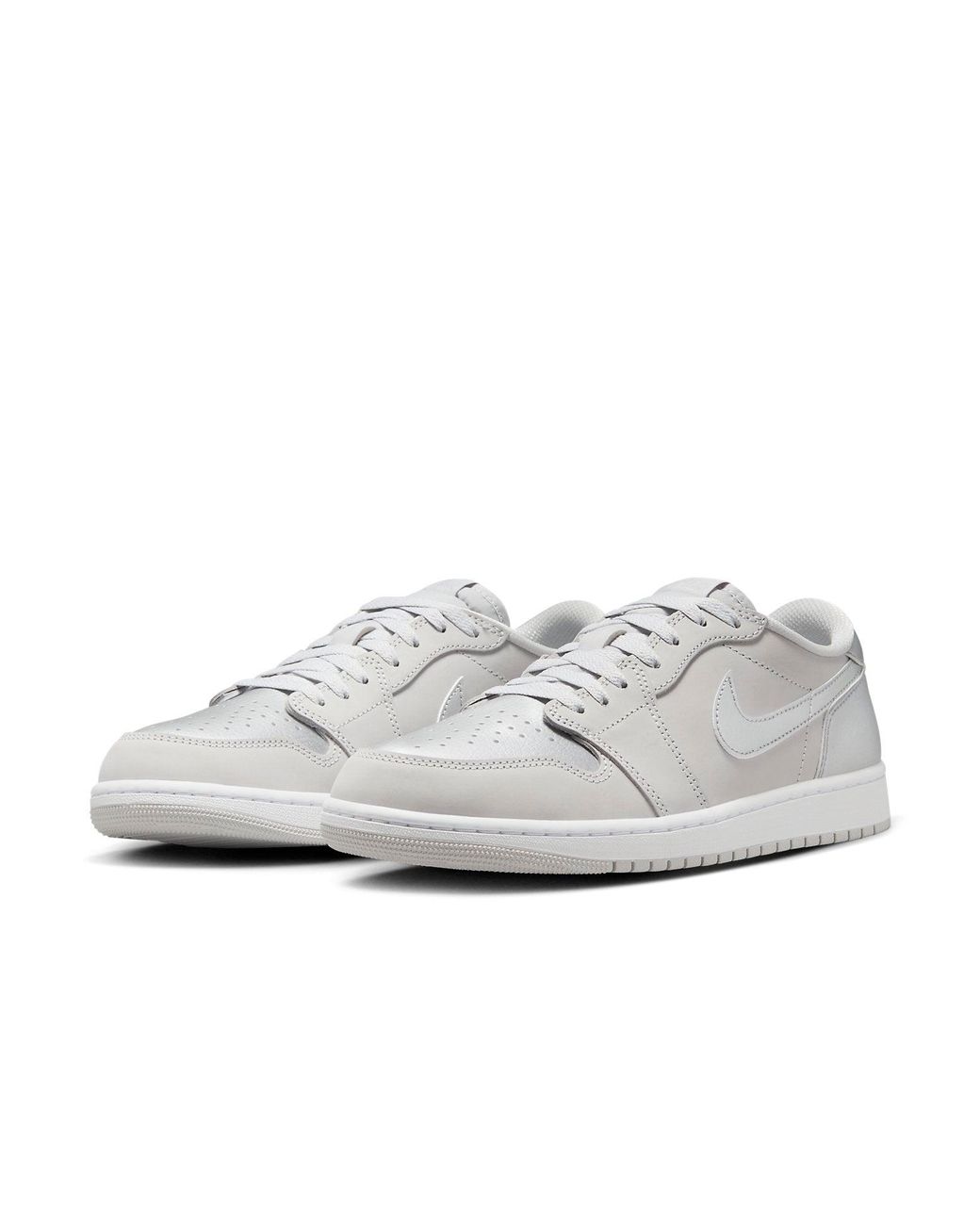 Nike White 1 Retro Low Og 'Metallic' for men