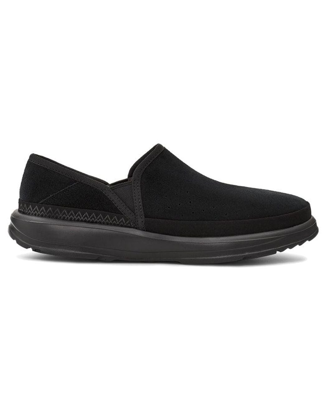 Ugg Black Kick It Slip-On Athleisure Casual Sports Shoe Fleece Lined for men
