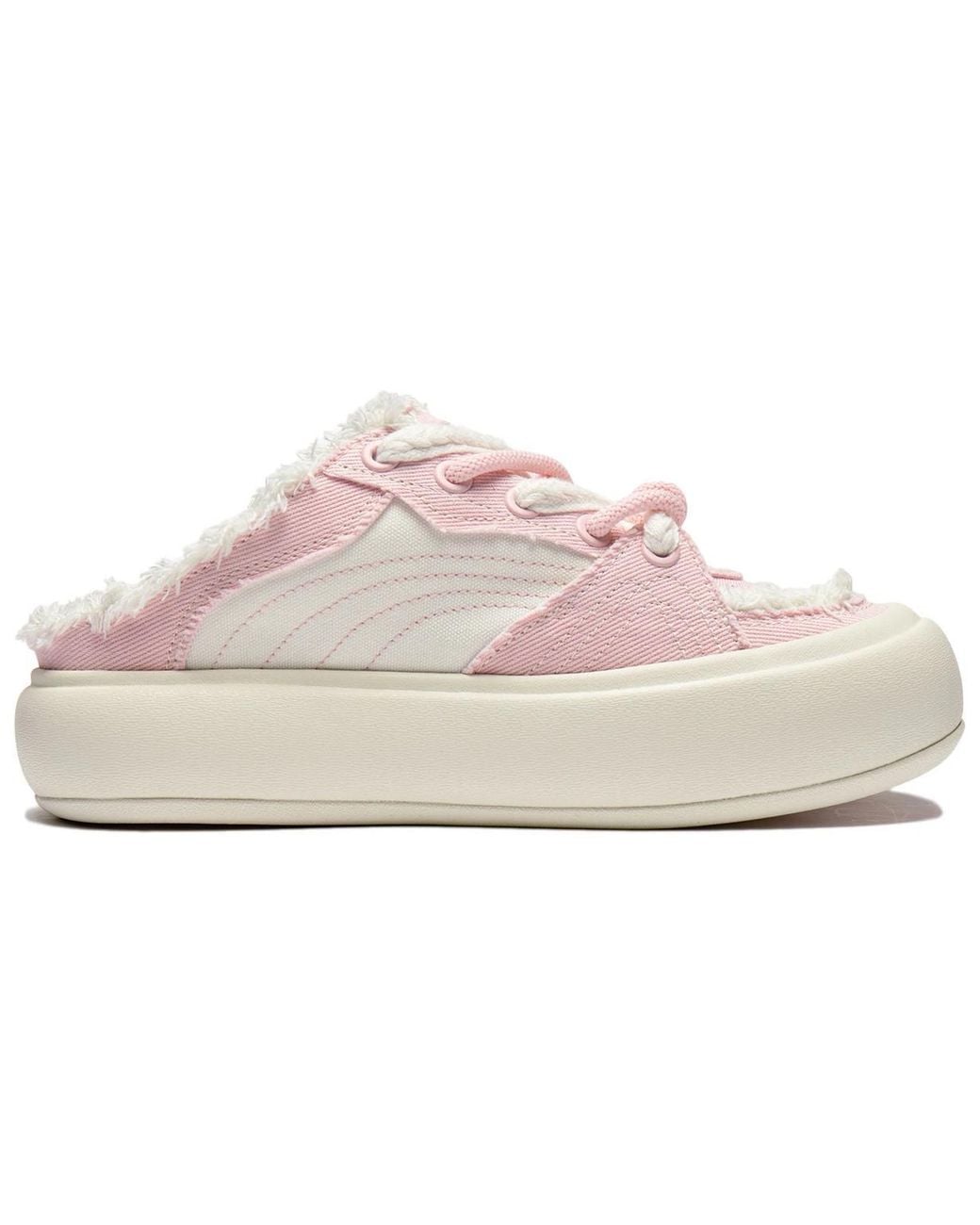 Li-ning Pink (Wmns) Puff Platform Mule Creamy'