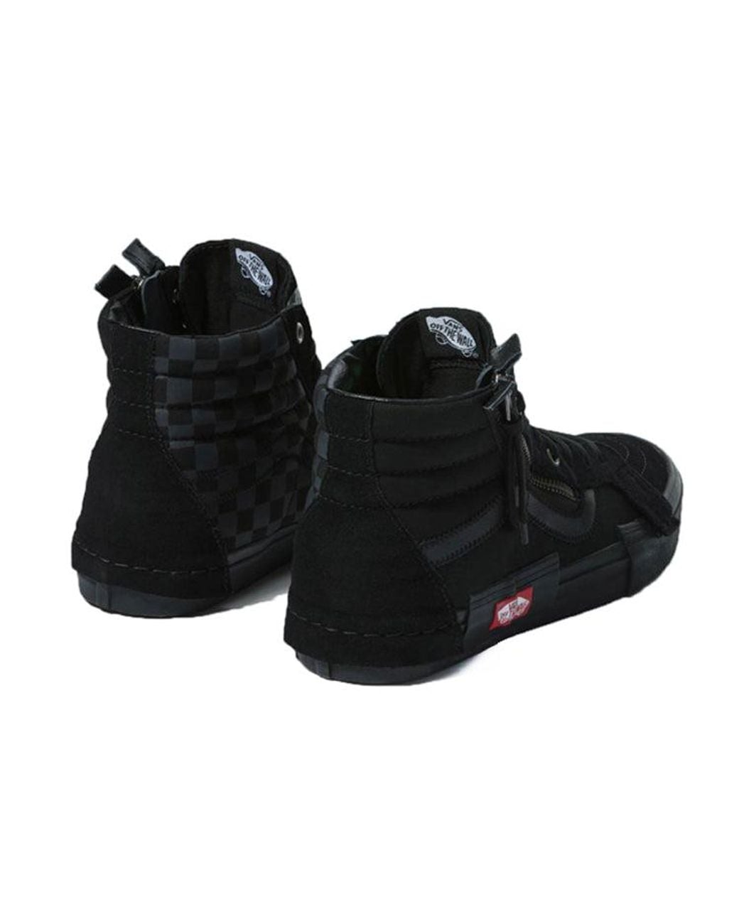Vans Black Sk8-Hi Cap Lx Reissue Checkerboard' for men