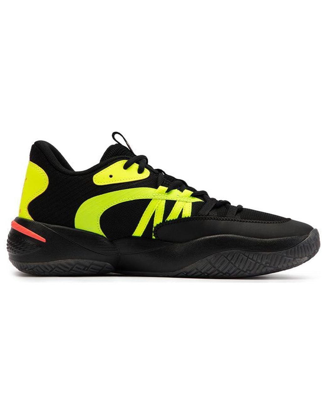 PUMA Black Court Rider 2.0 Glow Stick Lime Squeeze' for men