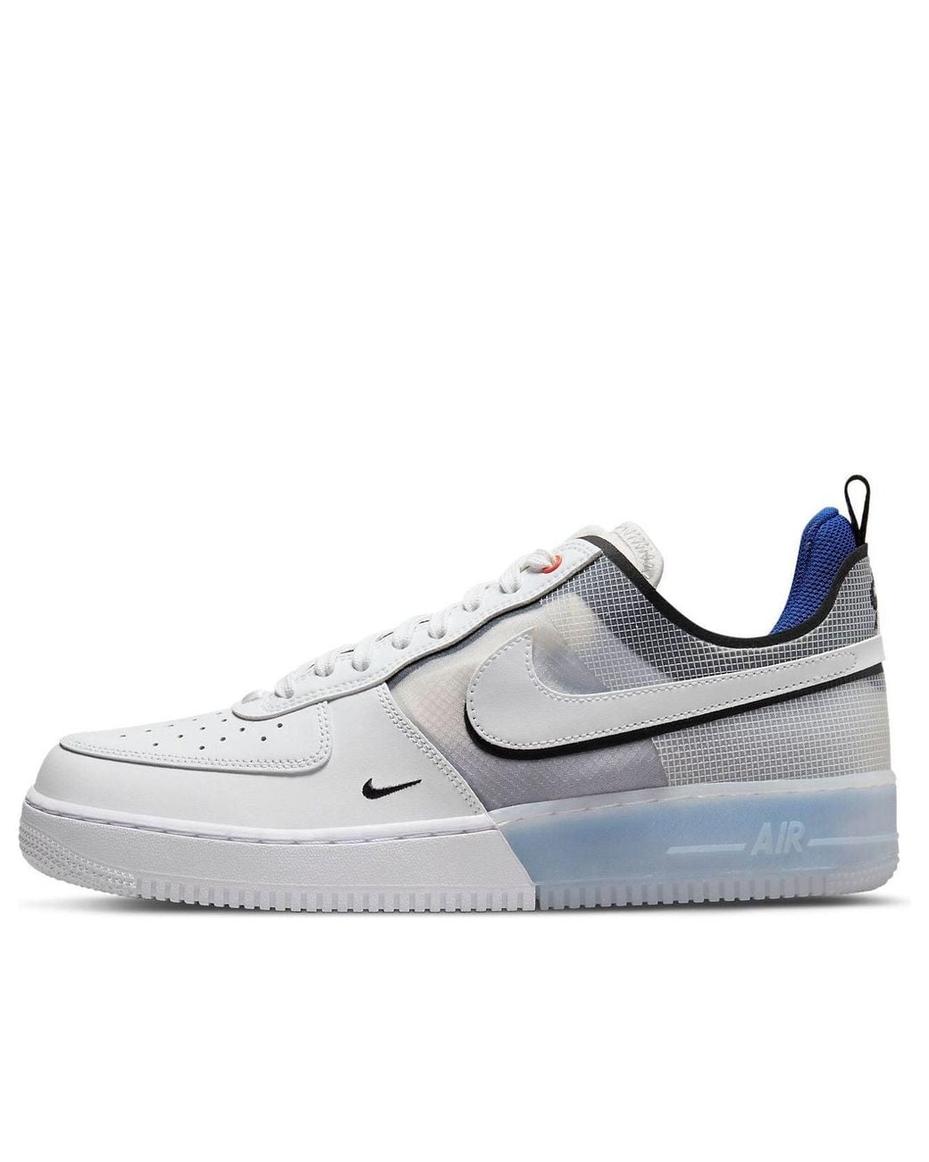 Nike Gray Air Force 1 React Light Photo' for men
