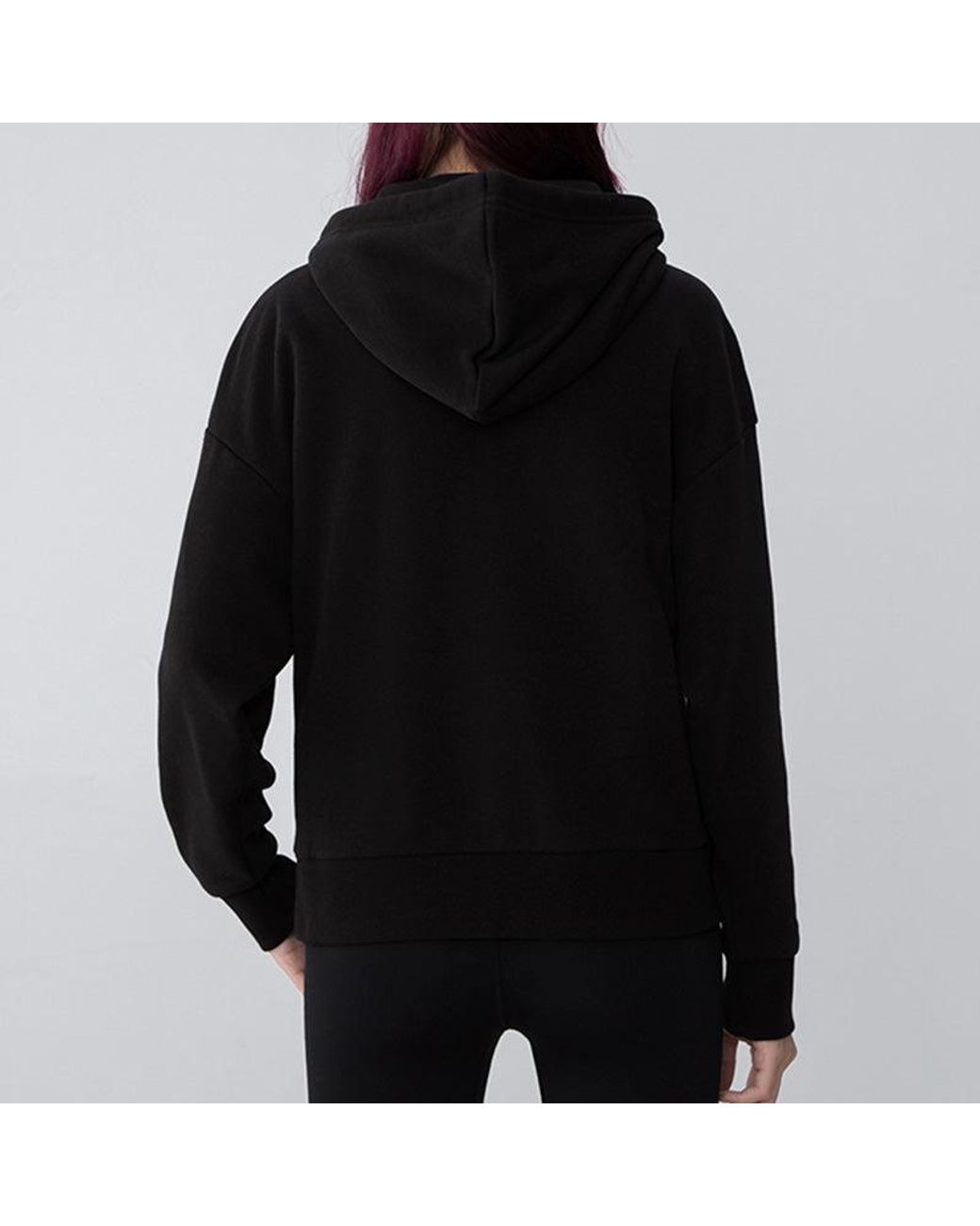 PUMA Black (Wmns) Logo Floral Graphic Hoodie