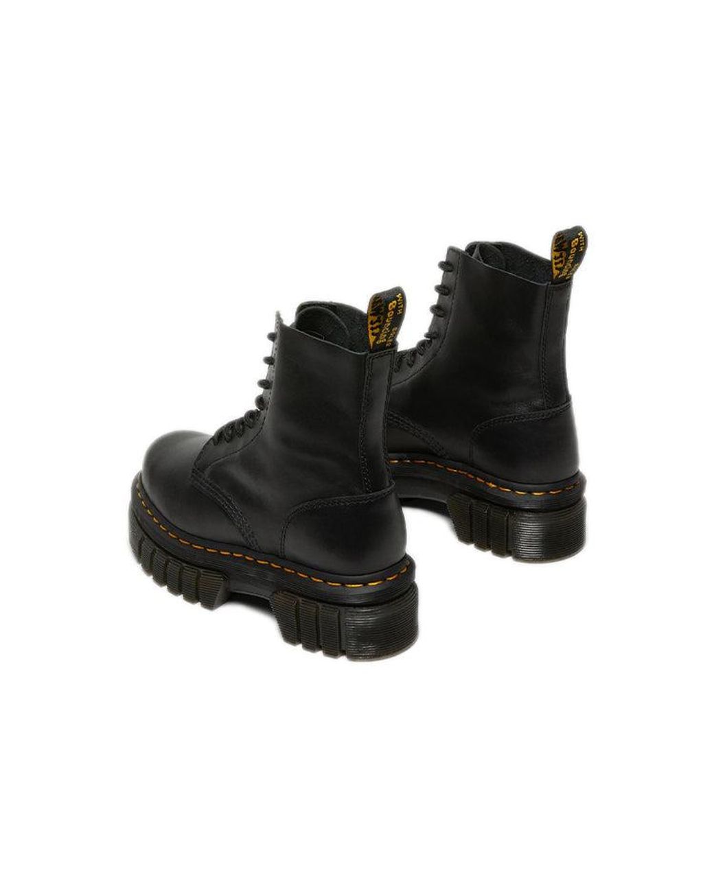 Dr. Martens Black (Wmns) Audrick Nappa Lux Platform Ankle Boots