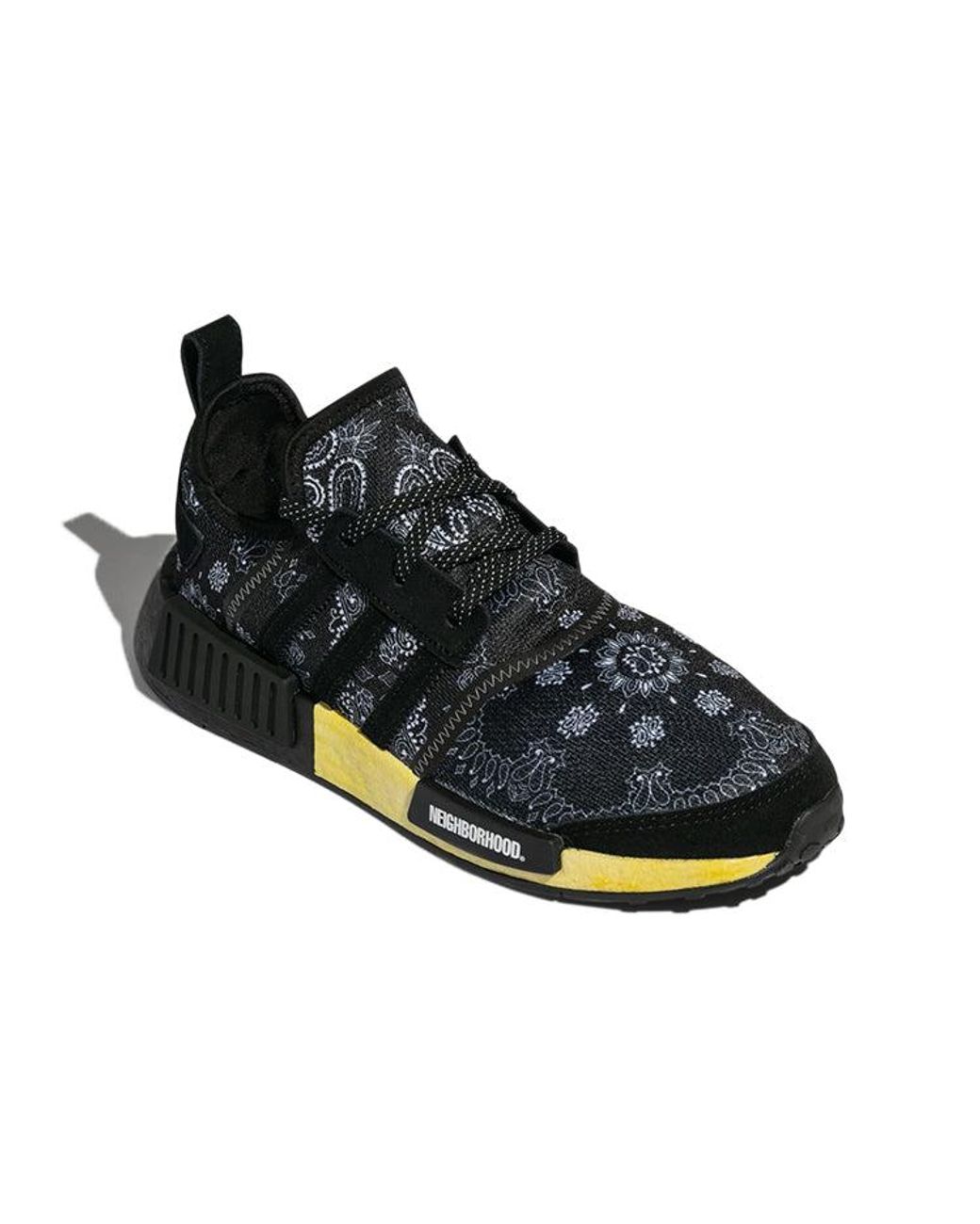 Adidas Black Neighborhood X Nmd_R1 Paisley Bandana' for men