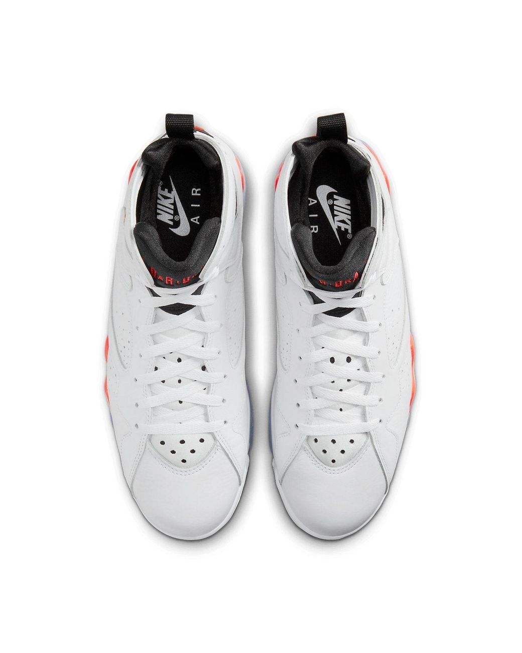 Nike White 7 Retro Infrared' for men
