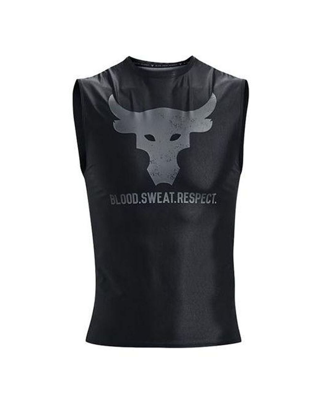 Under Armour Black Project Rock Iso-Chill Sleeveless for men