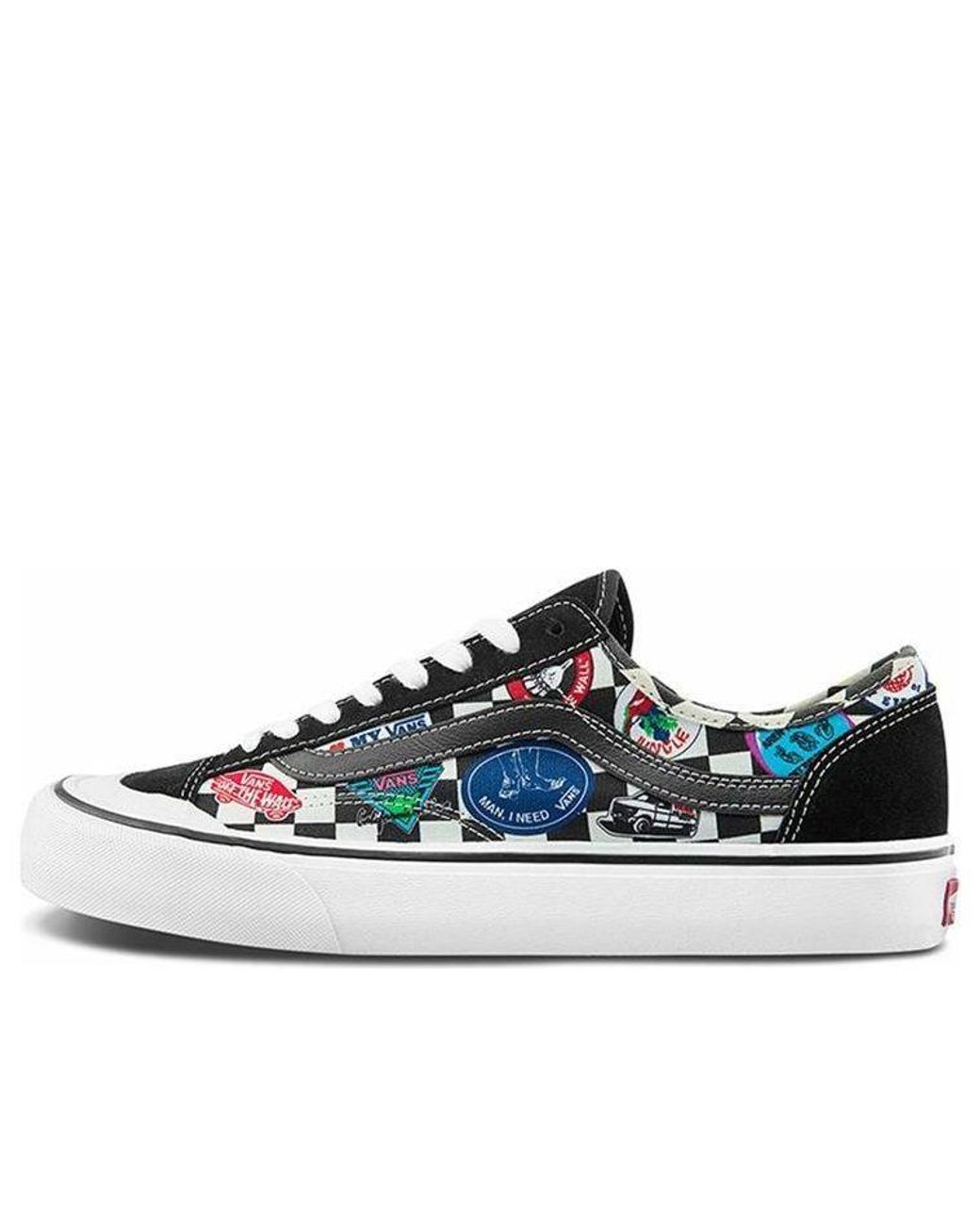 Vans Blue Style 36 Colour Printing Shoes for men