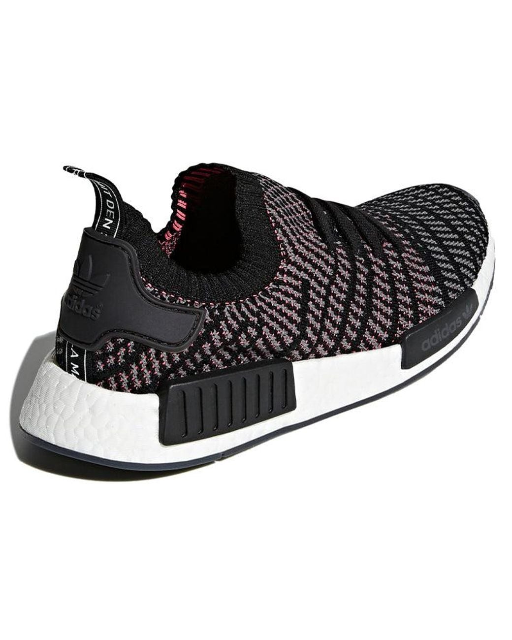 Adidas Black Nmd_R1 Stlt Primeknit 'Solar' for men