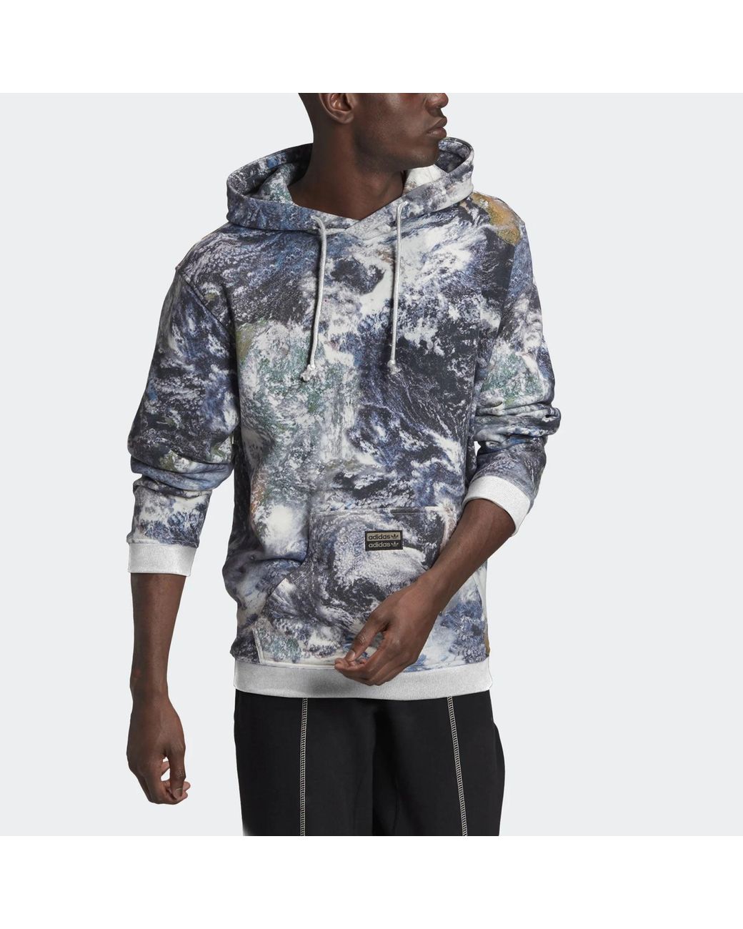Adidas Metallic Originals D Grp Hoody Earth Printing Sports for men