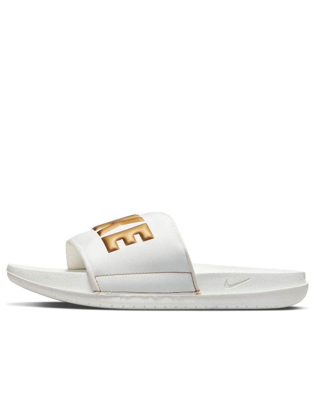 Nike White (Wmns) Offcourt Slide 'Summit Metallic'