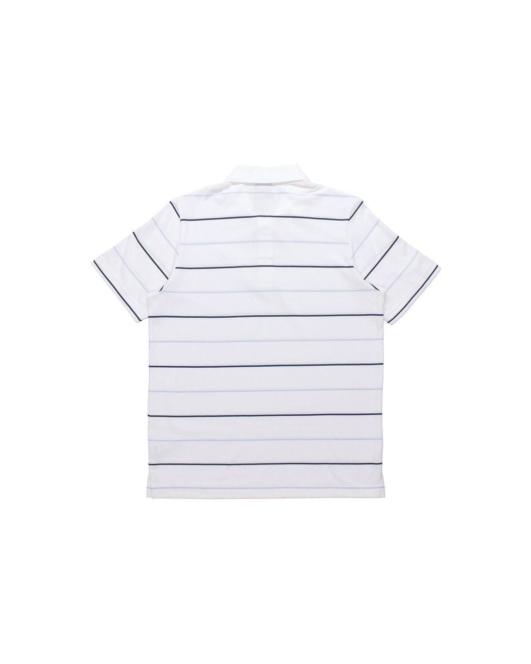 Adidas White Striped Sports Casual Short Sleeve Polo Shirt for men