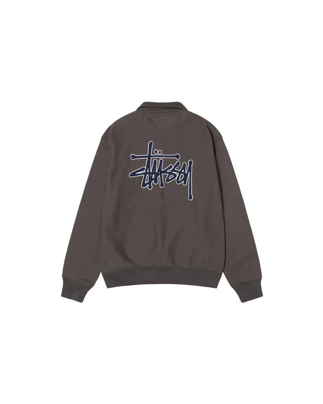 Stussy X Denim Tears Half Zip Fleece 'Charcoal' in Grey for Men