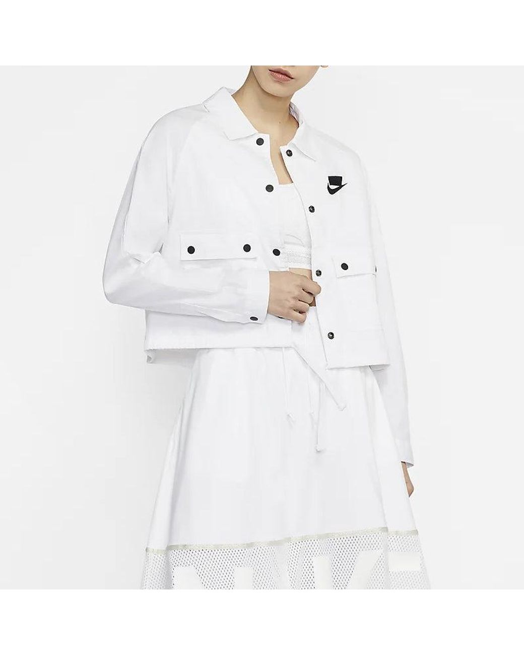 Nike White (Wmns) Sportswear Jacket
