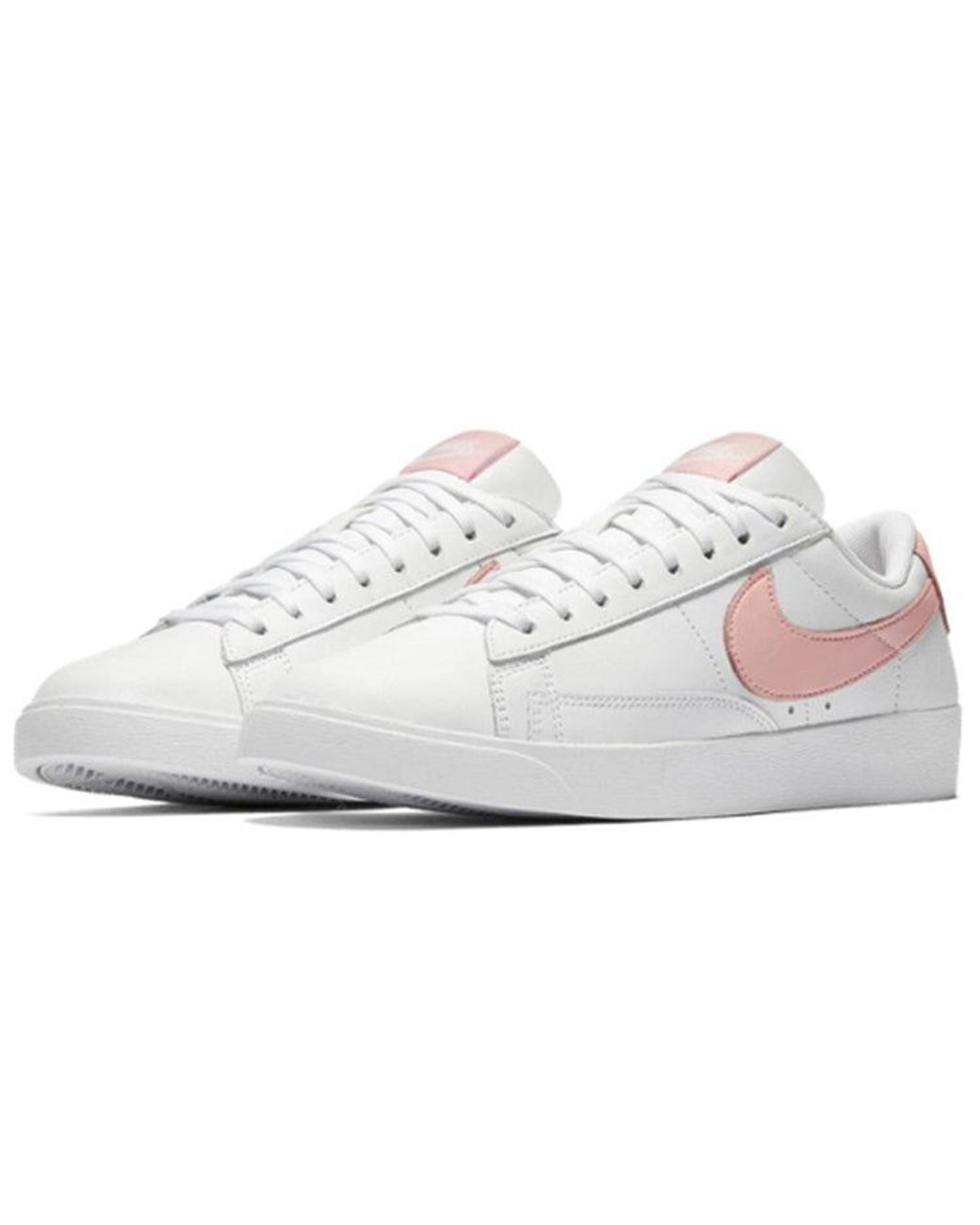 Nike White (Wmns) Blazer Low Leather 'Storm'