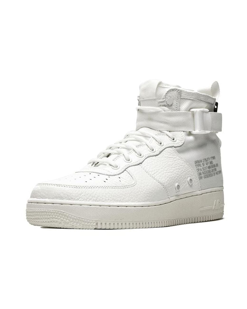 Nike Metallic Sf Air Force 1 Mid 'Triple Ivory' for men
