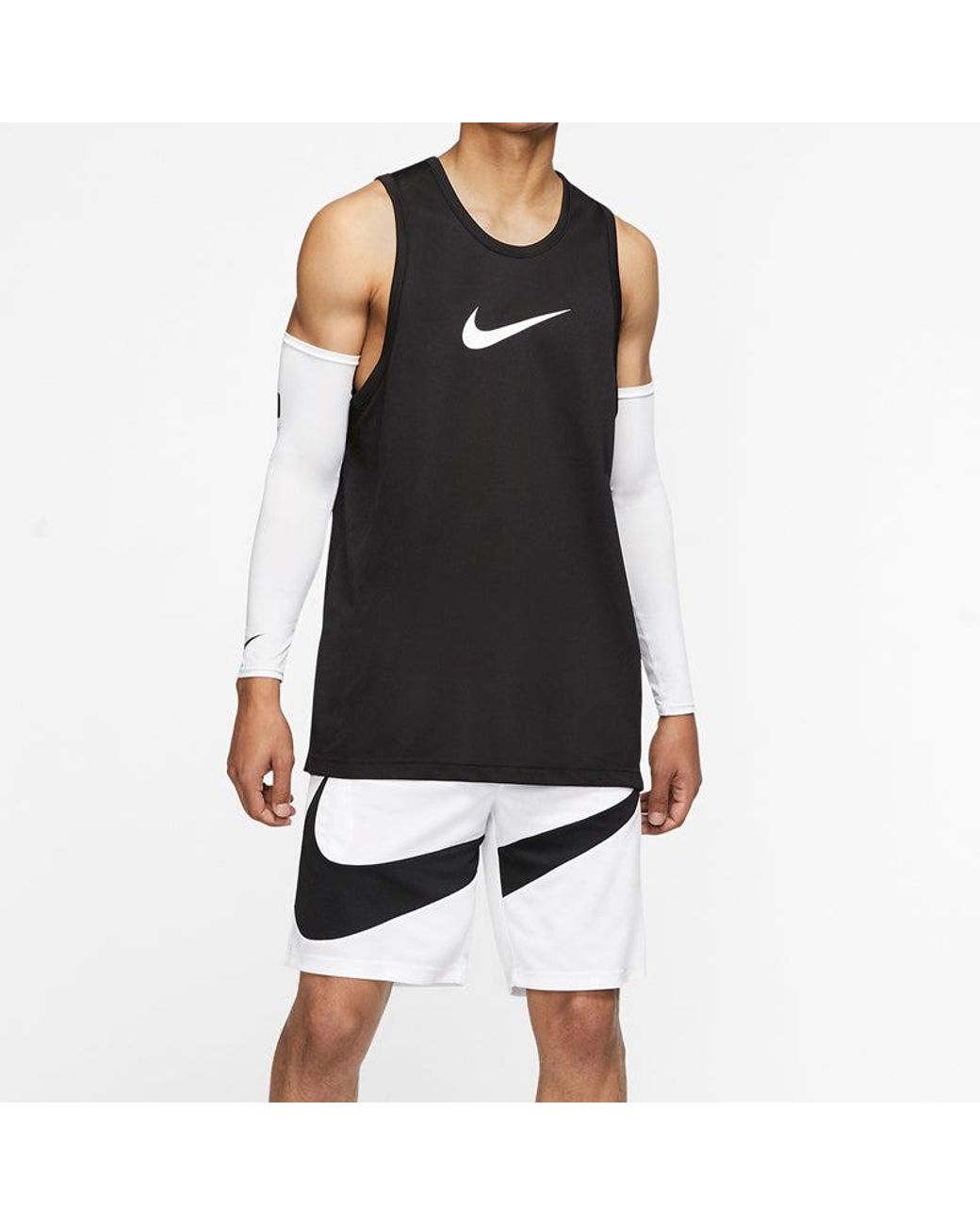 Nike Black Dri-Fit Series Large Sports Sleeveless Vest for men