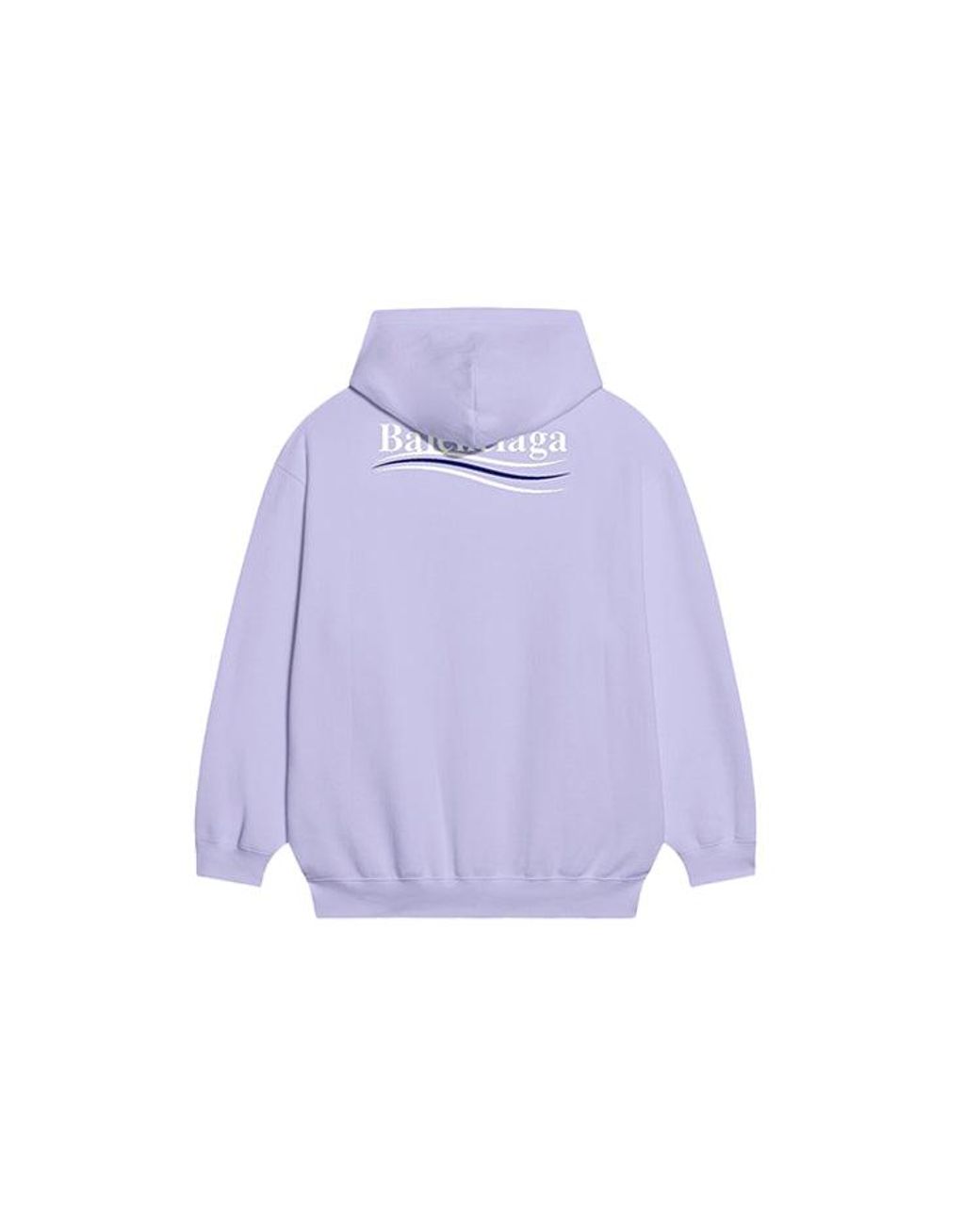 Balenciaga Purple Political Campaign Hoodie Medium Fit for men