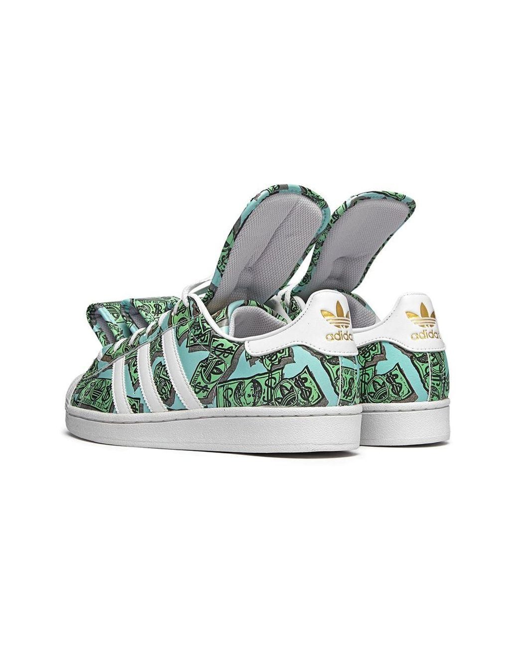 Adidas Blue Jeremy Scott X Superstar 'Money' for men
