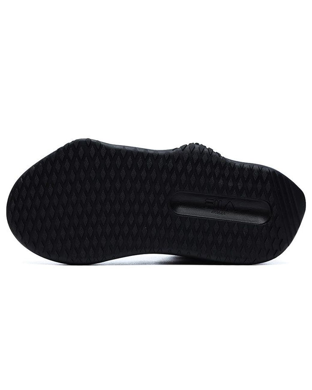 Fila Black (Wmns) Fashion Sneakers Low-Top Running Shoes
