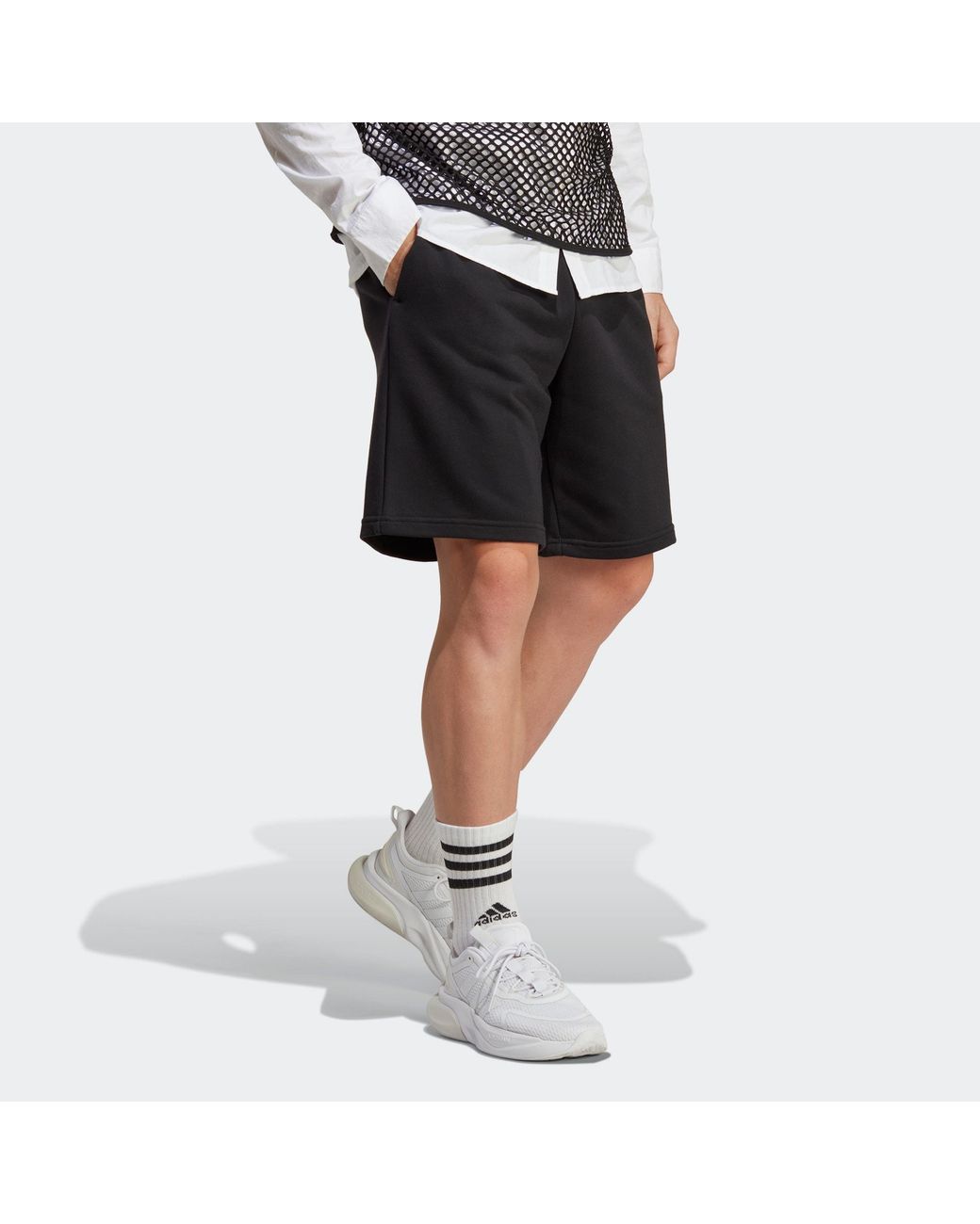 Adidas Black All Szn French Terry Shorts for men
