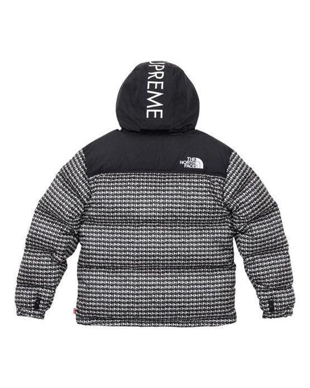 Supreme X The North Face Studded Nuptse Jacket in Grey for Men