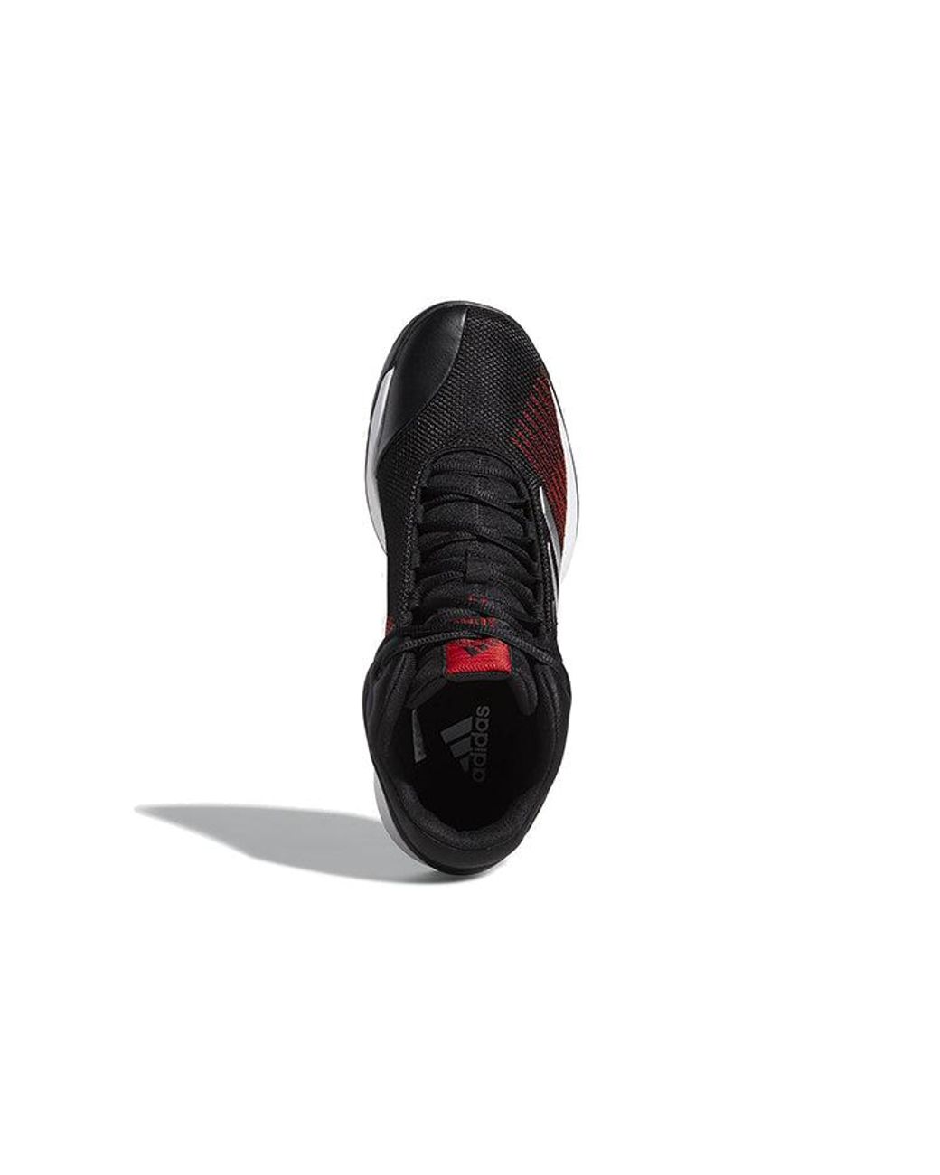 Adidas Black Pro Spark 2018 Basketball Shoes 'Core Scarlet' for men