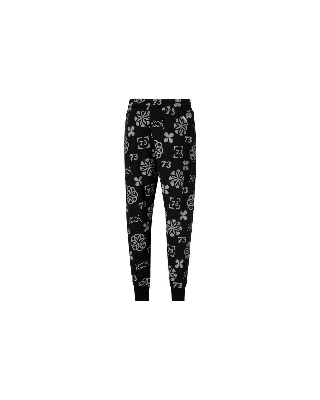 PUMA Black Booster Clyde Print Pants for men