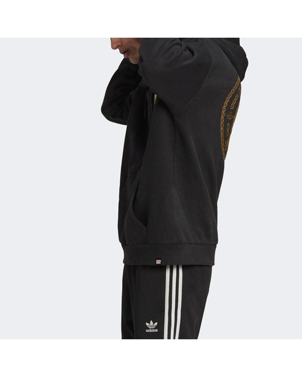 Adidas Blue Originals Run Dmc Contrasting Colors Printing Casual Sports for men