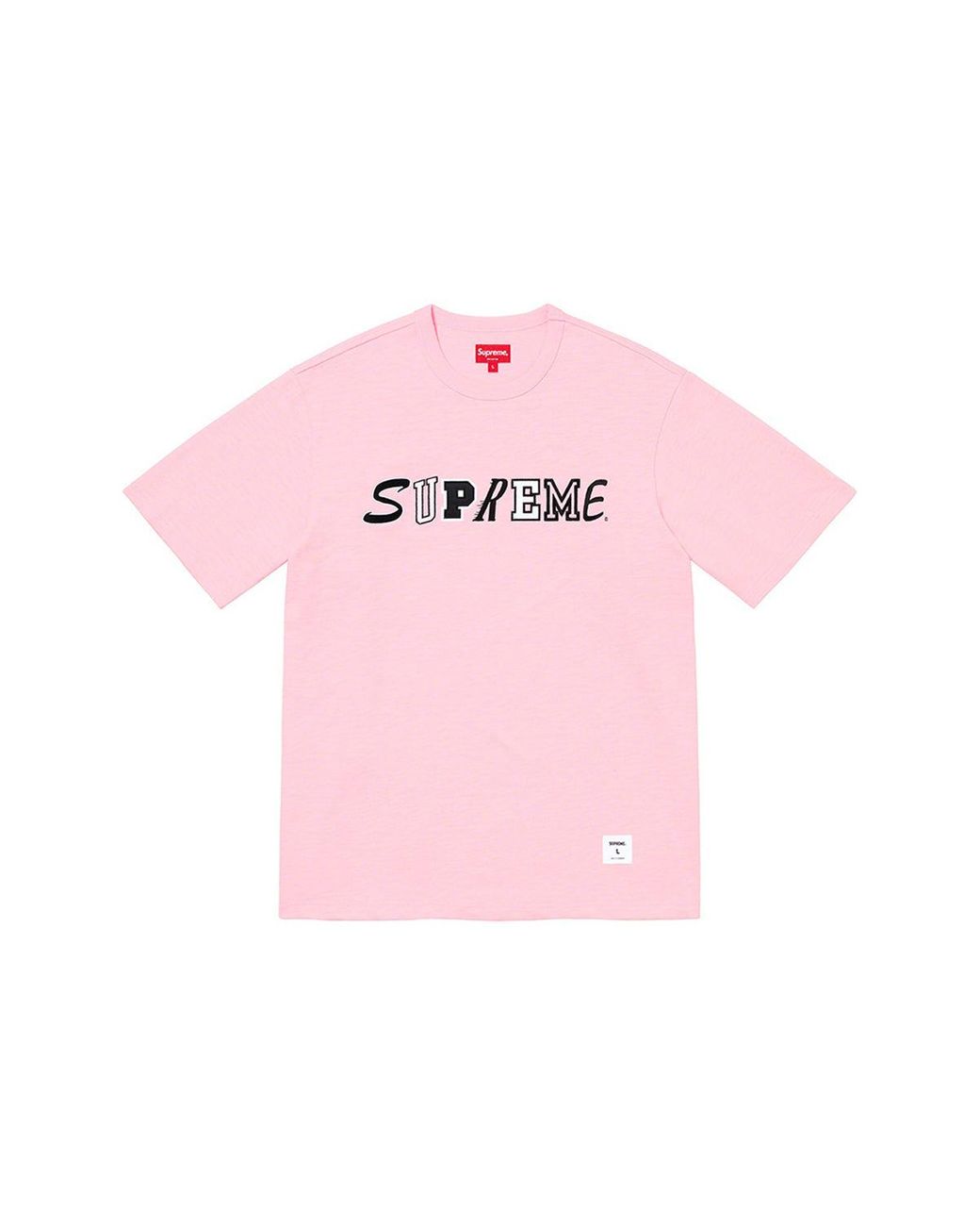 Supreme Multi Logo Tee 'Light Pink