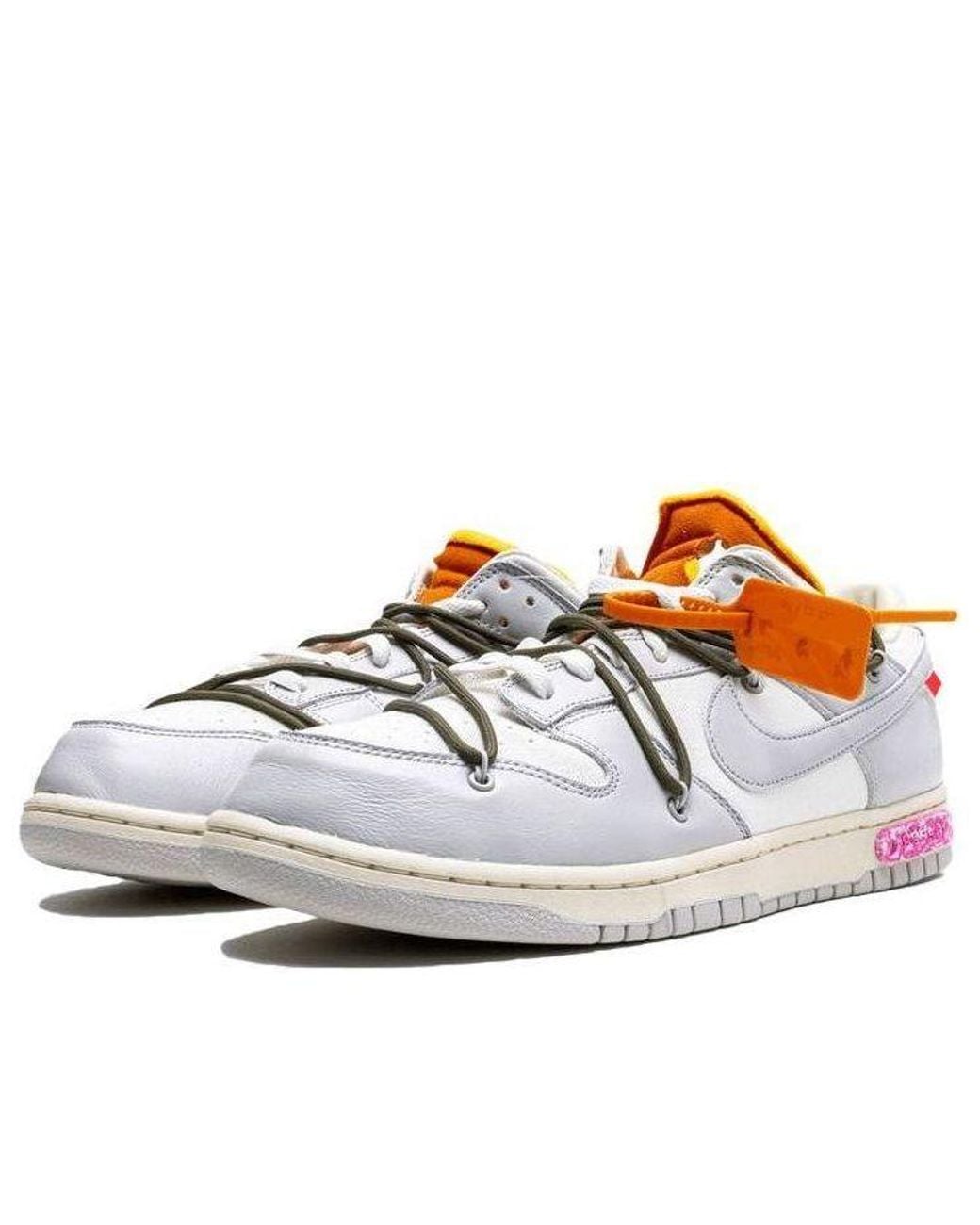 Nike White X Off- Dunk Low 'Lot 22 Of 50' for men