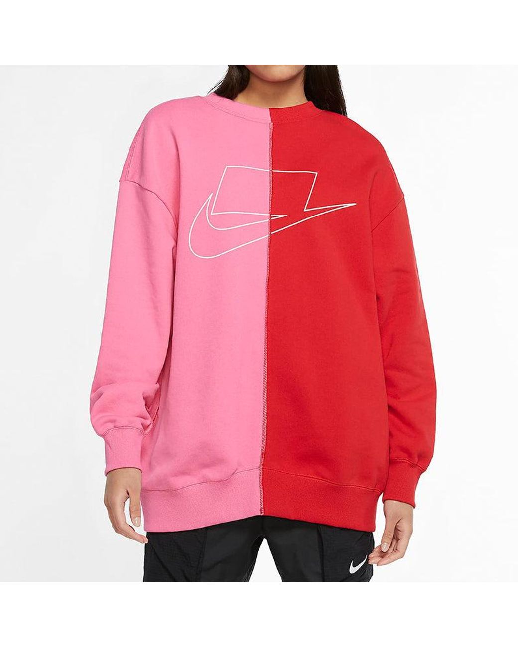 Nike Red (Wmns) Back Cardigan Zipper Long Sleeves Cz1431-657