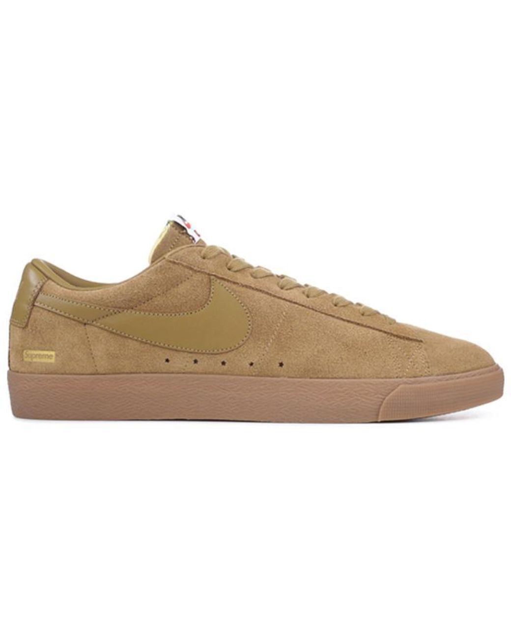 Nike Brown X Supreme Sb Blazer Low Gt 'Golden' for men