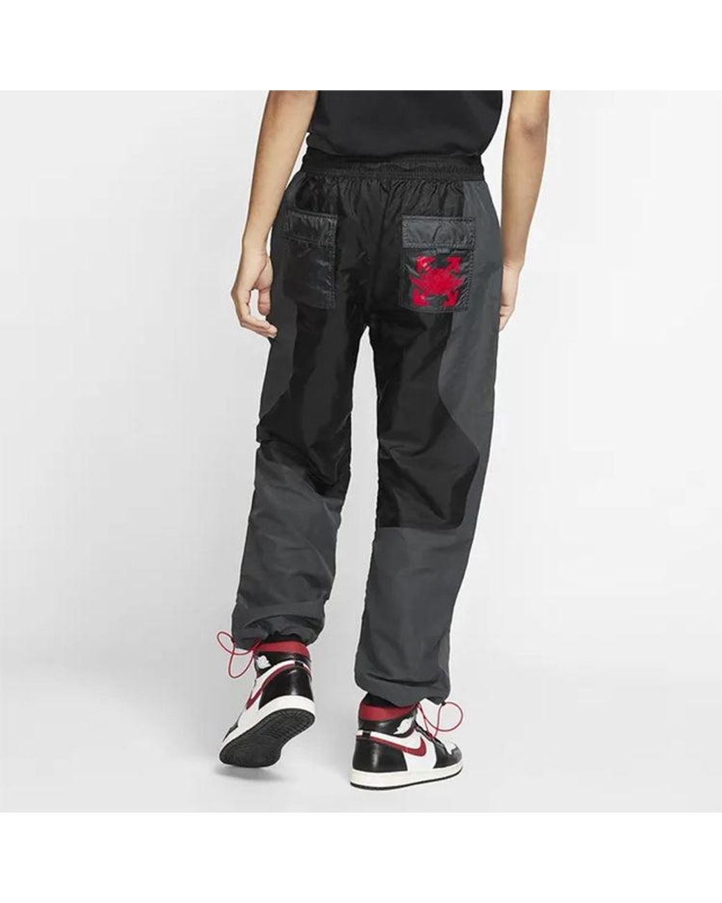 Nike Gray X Off- Knitted Nylon Sports Pants Asia Sizing for men