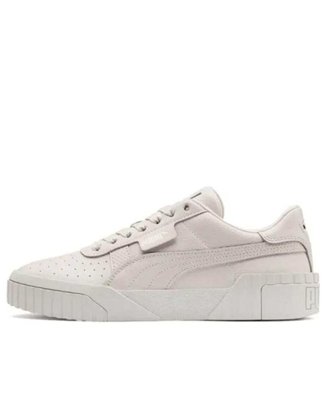 PUMA White (Wmns) Cali Emboss 'Cream Y'