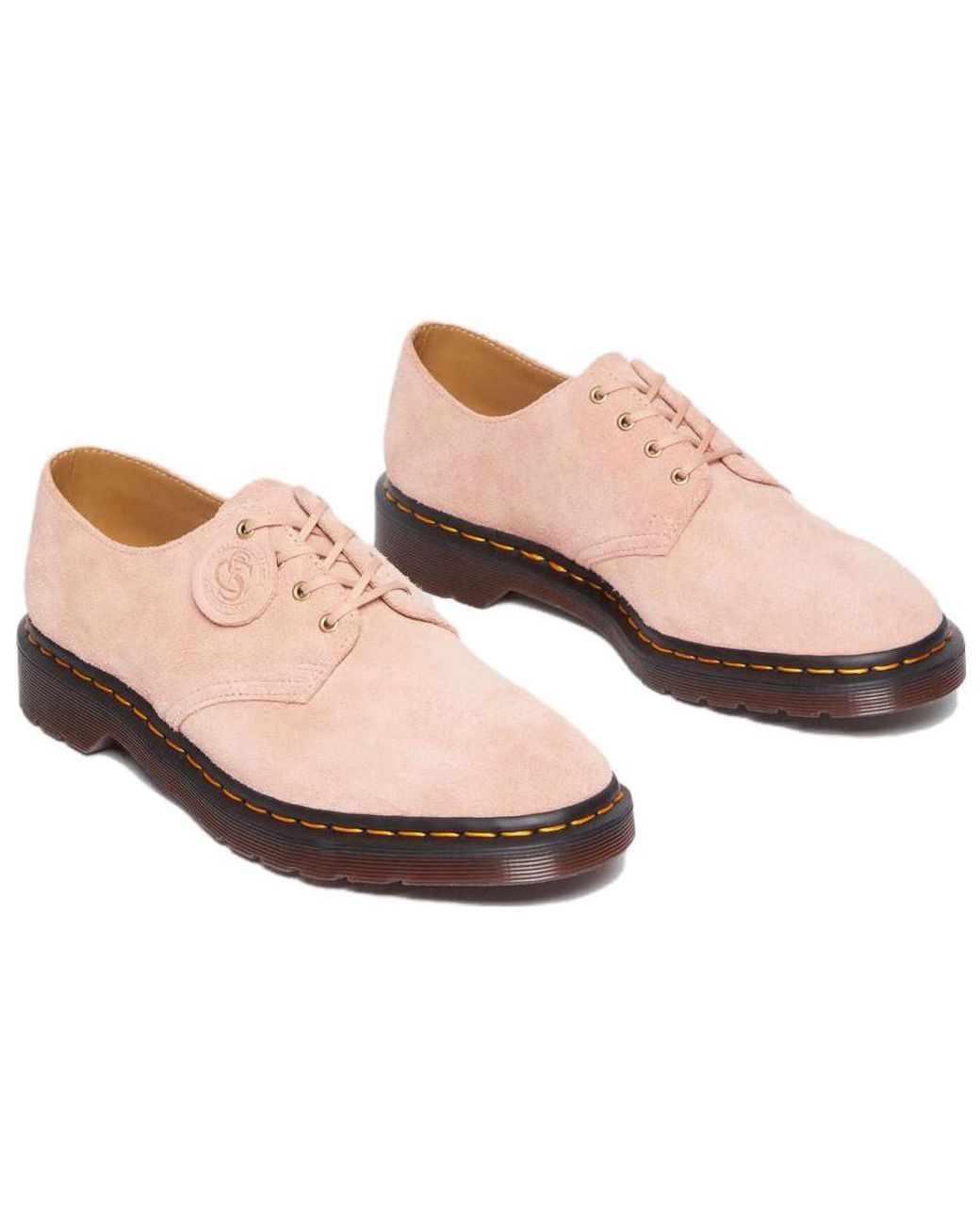Dr. Martens Pink (Wmns) Smiths Suede Dress Shoes 'Peach'