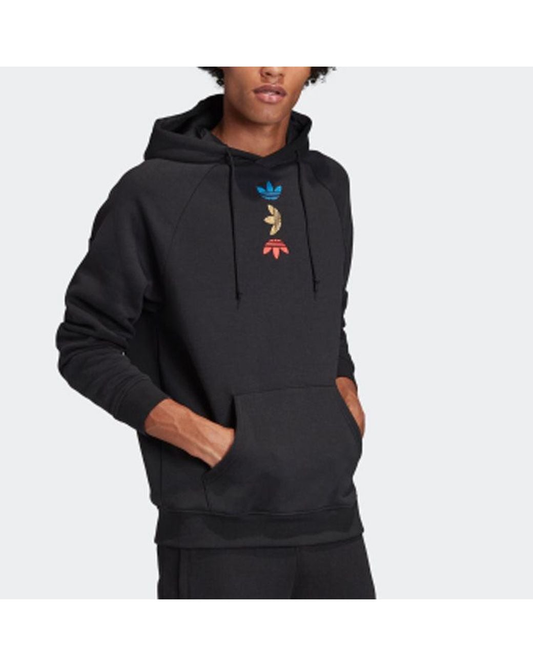 Adidas Blue Adicolor Hoodie for men