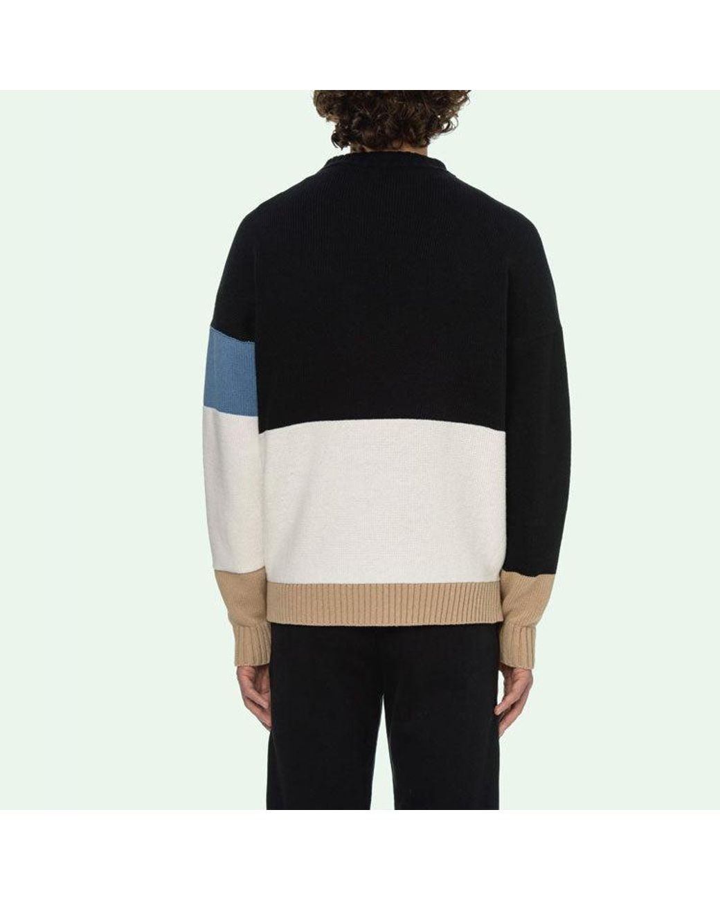 Off-White c/o Virgil Abloh Black Ss21 Logo Round Neck Long Sleeves for men