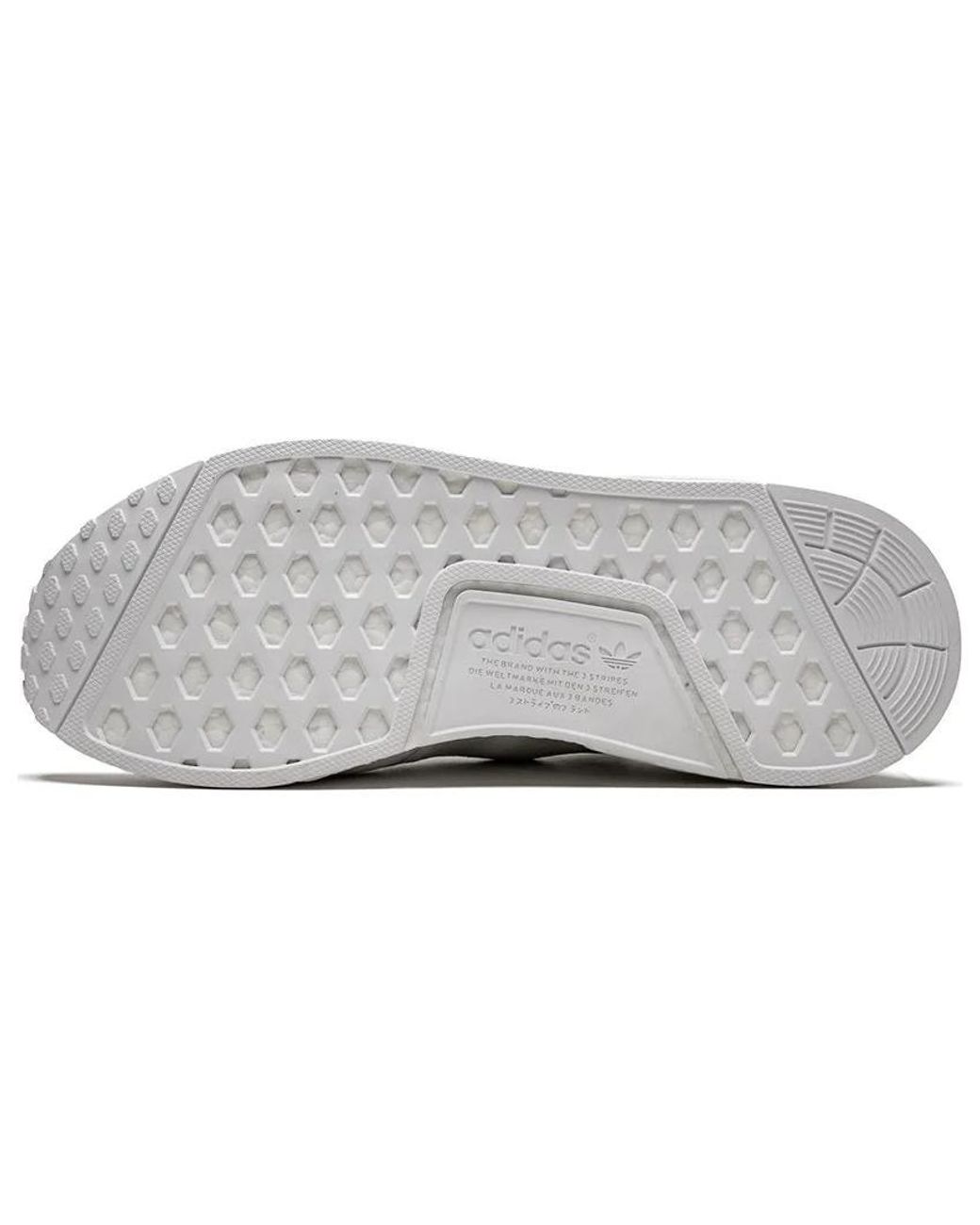 Adidas White Nmd_R1 Primeknit 'Monochrome' for men