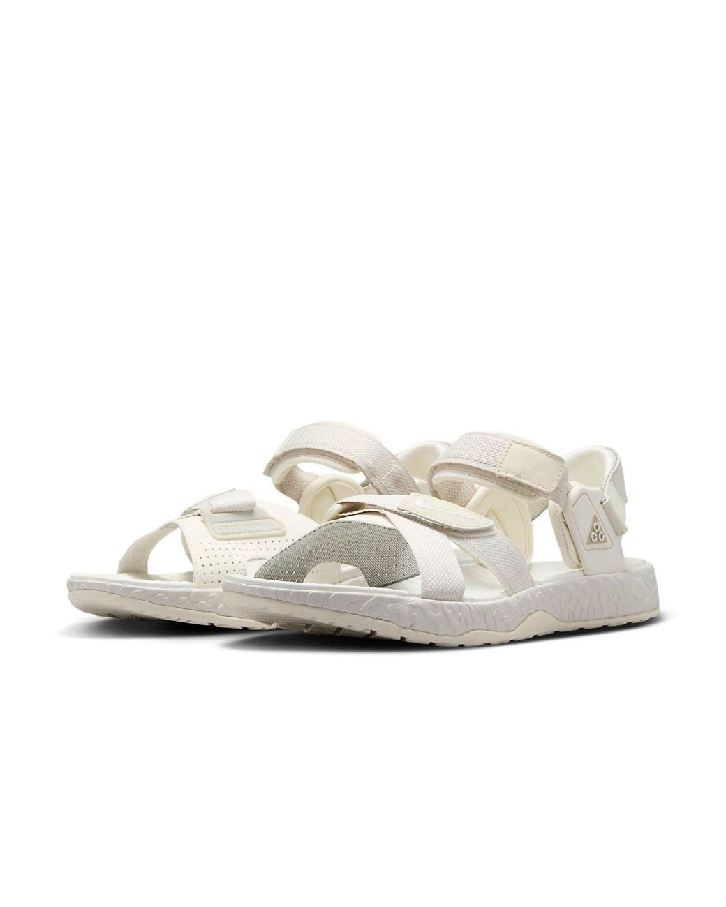 Nike White Acg Air Deschutz+ Sandals Khaki Light' for men