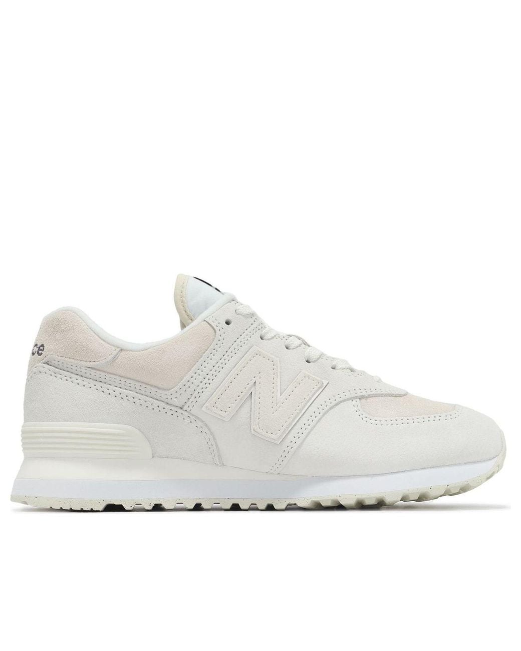 New Balance White (Wmns) 574 'Sea Salt Linen Suede'