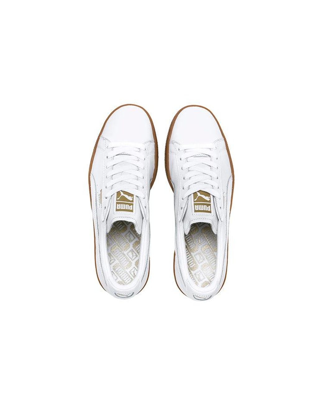 PUMA White Basket Classic Gum Deluxe for men