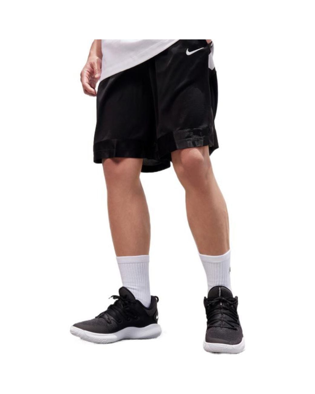 Nike Black Side Colorblock Loose Casual Shorts for men