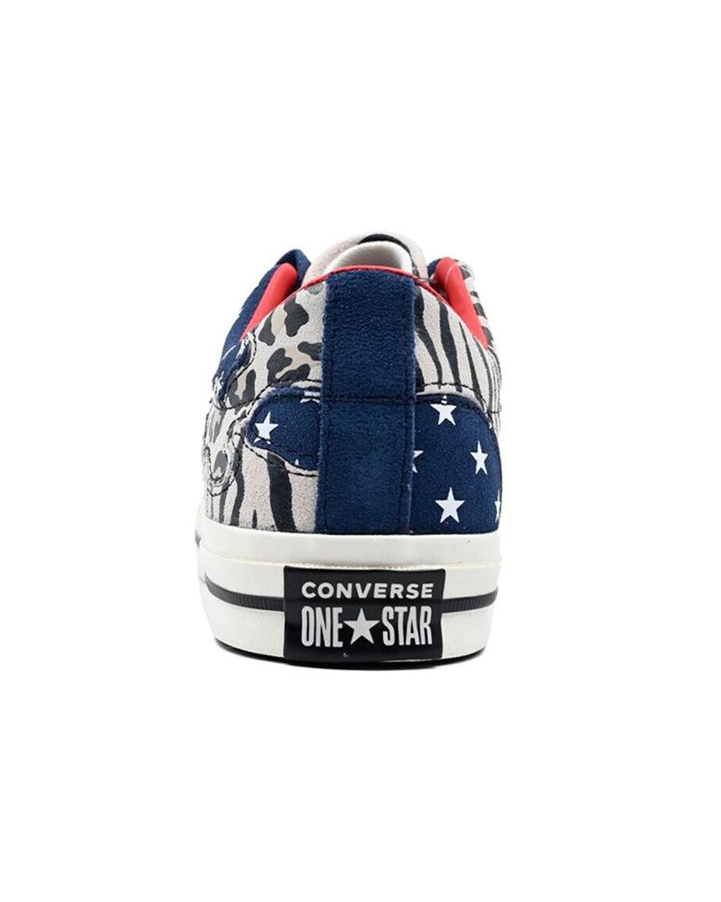 Converse Blue One Star Leopard Grain for men