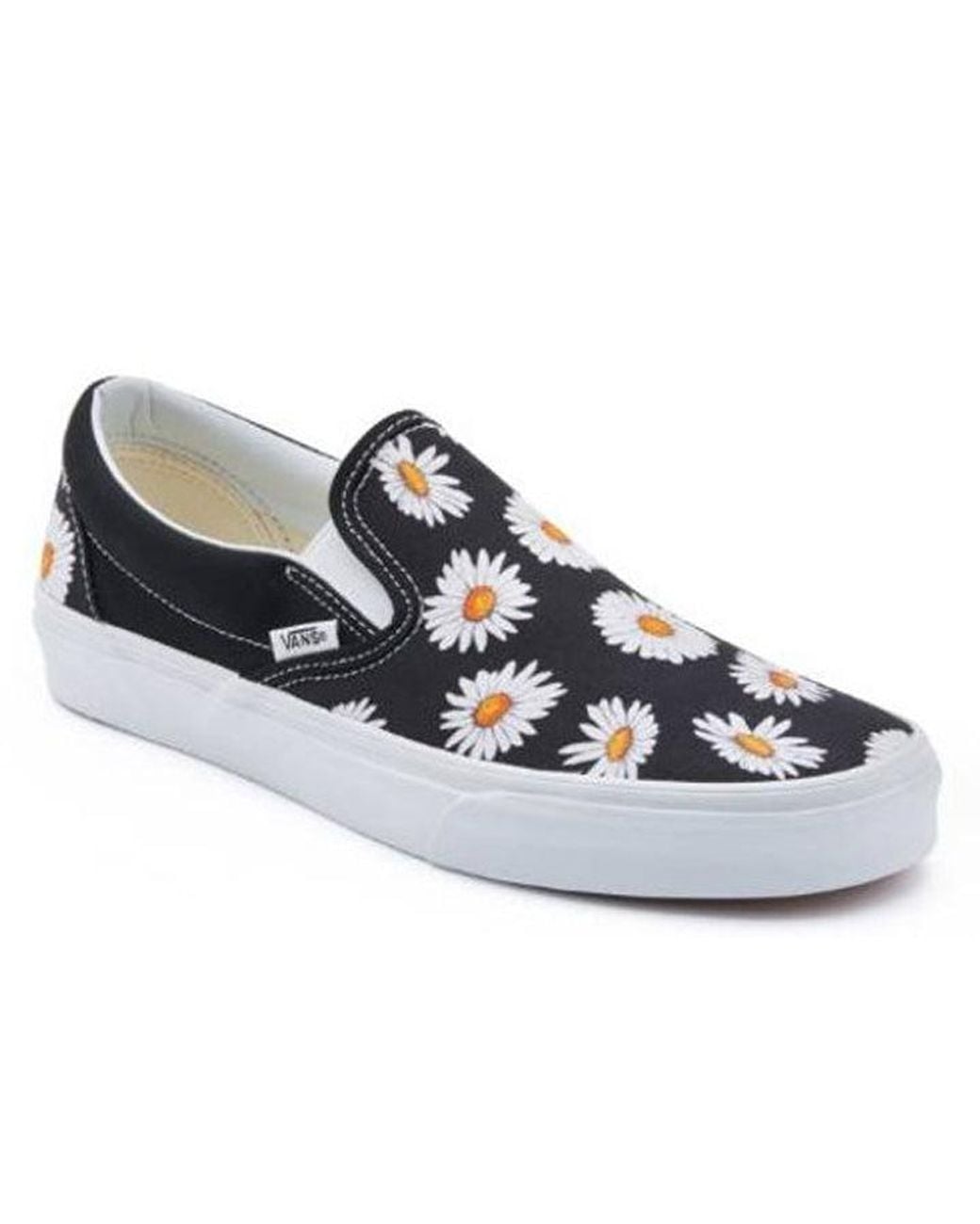 Vans Blue Daisy Slip-On 2019Ss Flower Patterns Street Style And for men