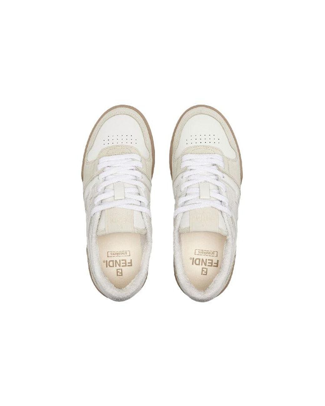 Fendi White (Wmns) Match Low Top Suede