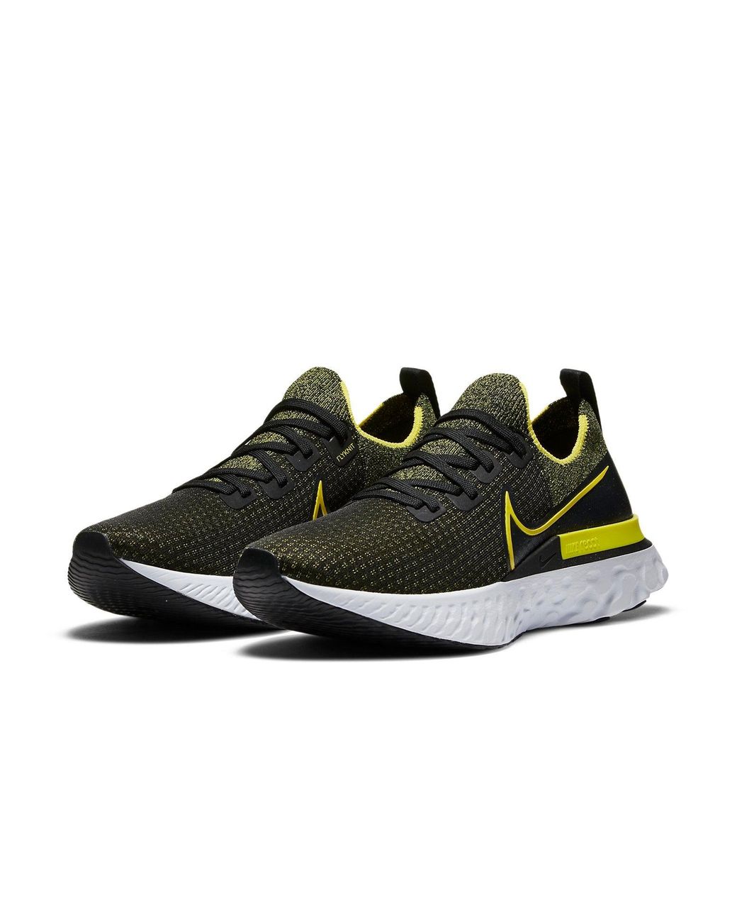 Nike Yellow React Infinity Run Flyknit 'Sonic' for men