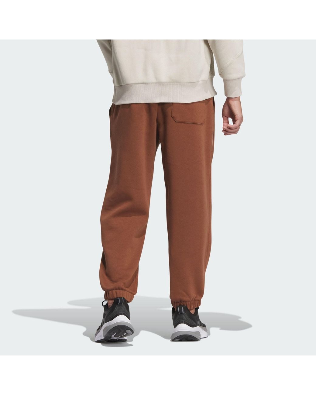 Adidas Brown St Side Knit Pants for men