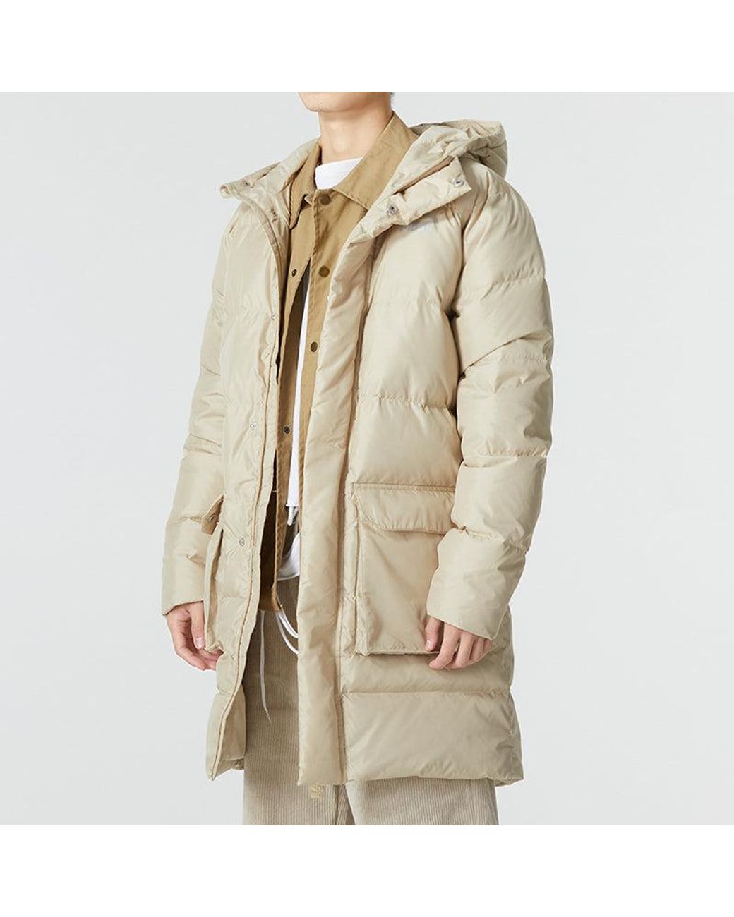 PUMA White Das Long Down Jacket for men
